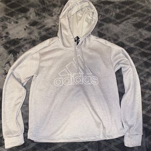 Grey Adidas Hoodie in Size M